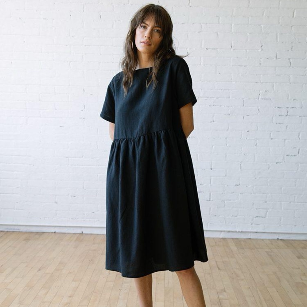 Tradlands Linen Blend Nico Dress, XS (fit oversized!)